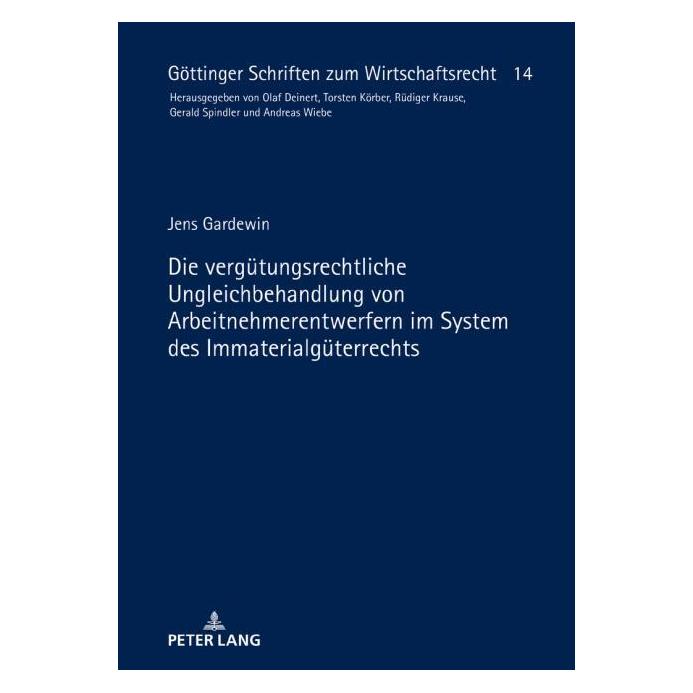 Peter Lang Gardewin:Die vergütungsrechtliche Ungle (Deutsch, Hardcover, Jens Gardewin) (67839368)