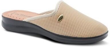 Women's Scuff Wedges by Flexus by Spring Step in Beige (Size 5 1/2 M)