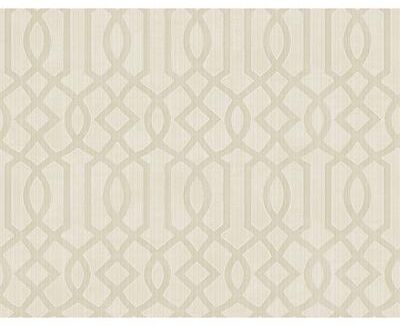 Seabrook Designs Gretel Geometric Lattice Unpasted Wallpaper