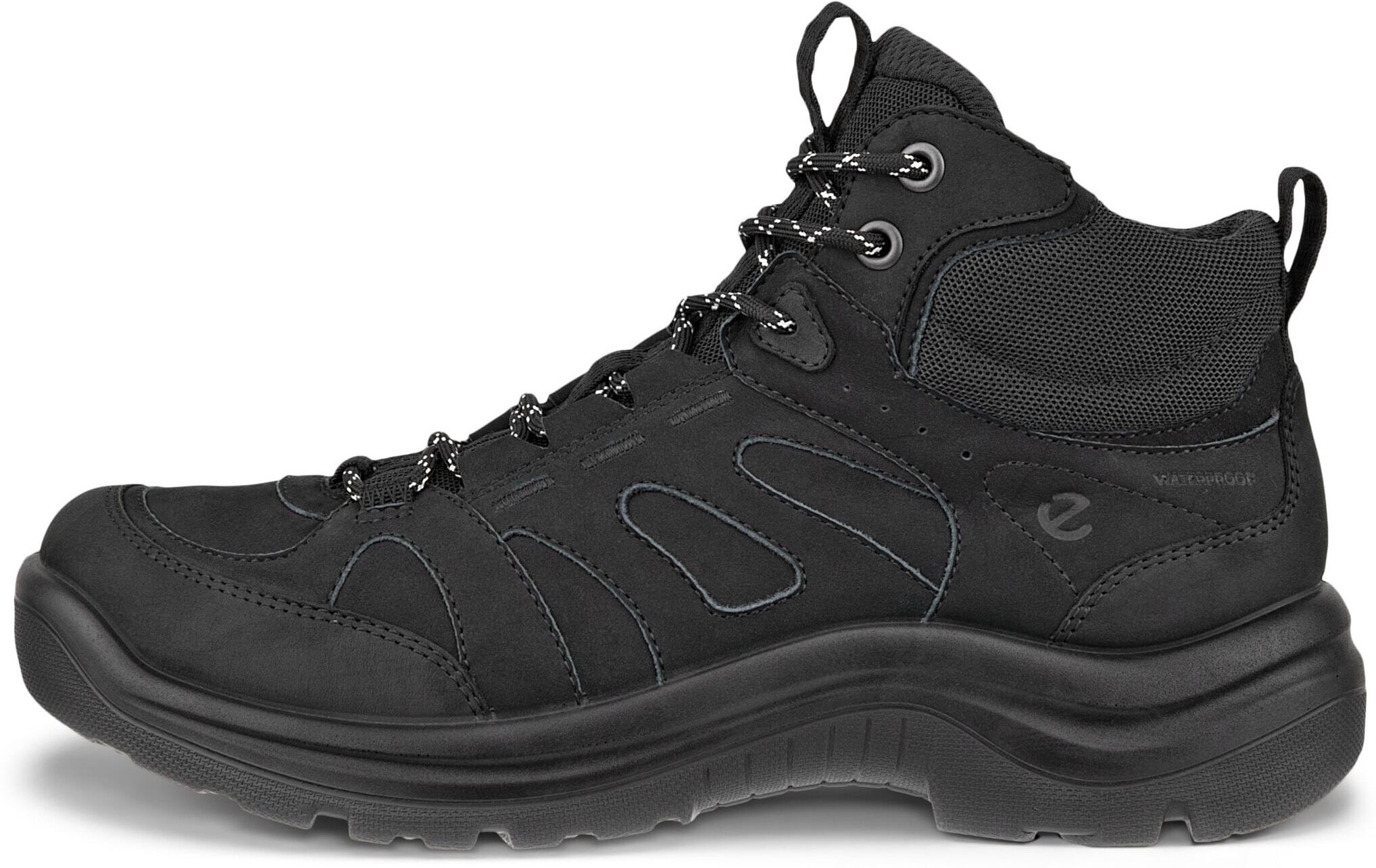 Schnürboots ECCO "OFFROAD W", Damen, Gr. 36, schwarz, Nubukleder, Schuhe Schnürboots, Outdoorschuh, Wanderschuh, Stiefelette mit wasserdichter Membran schwarz 36