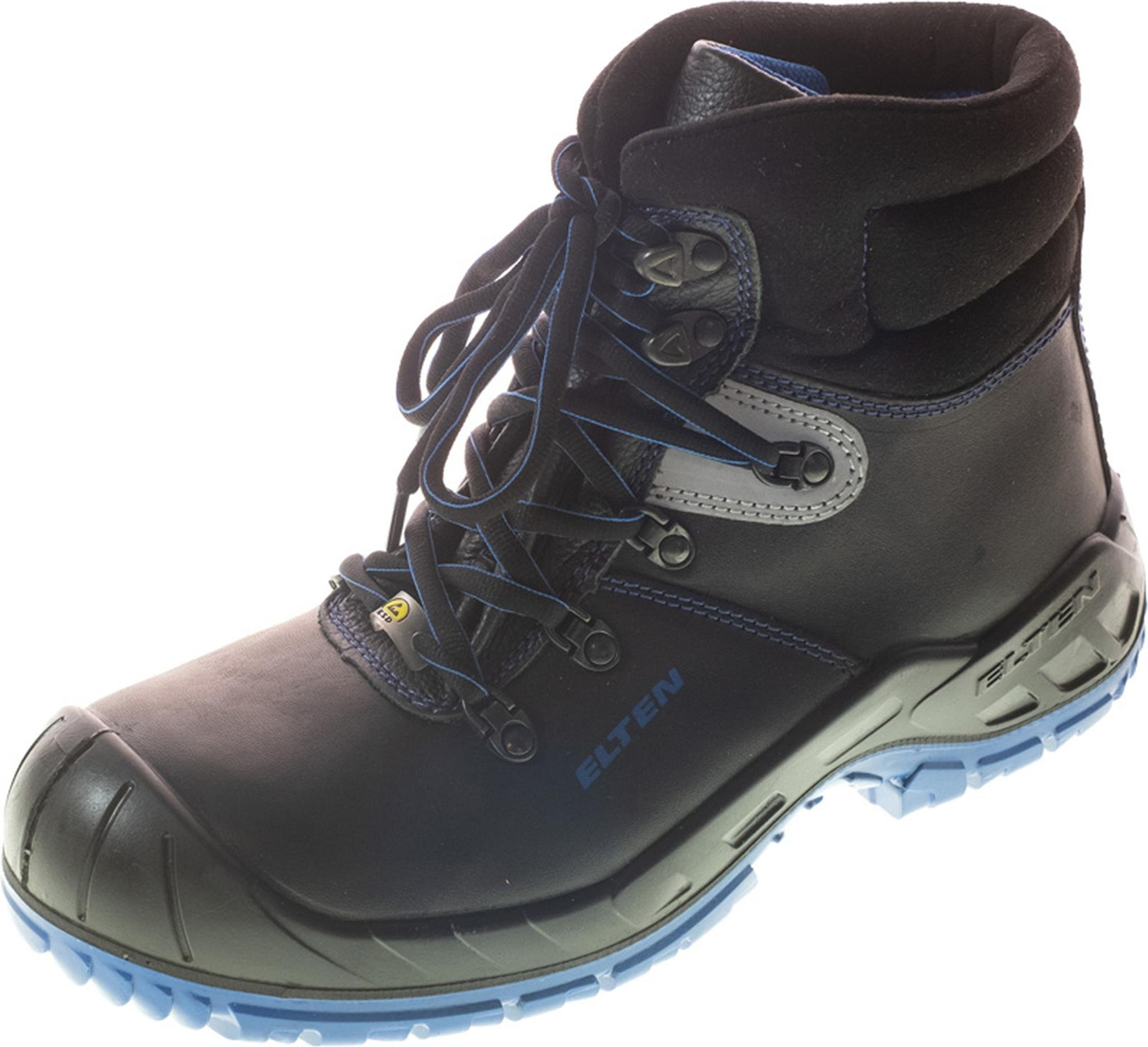 Veiligheidsschoenen Elten Alessio Mid, zwart/blauw