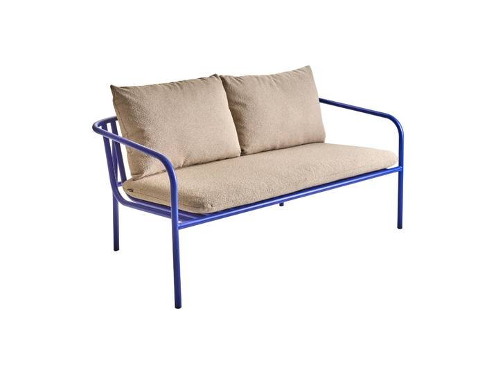 Brafab Canapé Bendt Teddy beige-indigo blue