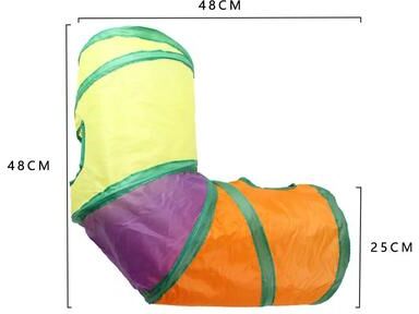 Uplifted Finds Foldable Cat Tunnel Breathable Pet Play Tube color L Tunnels