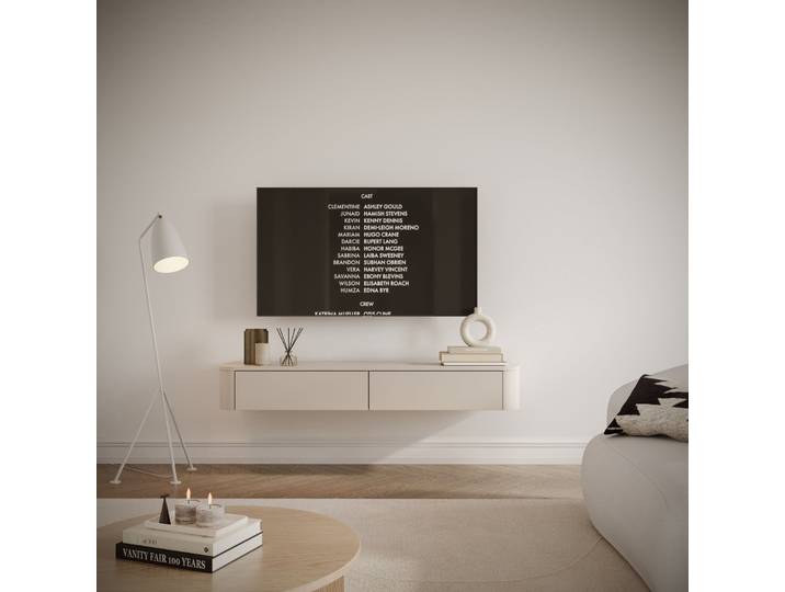 Hängender TV-Schrank Luvio Slim 140 cm Kaschmir