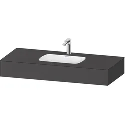 Duravit Collection One Einbauwaschtisch mit Konsole, 1200x550x170mm, QA4692049490000, Farbe: Graphit matt