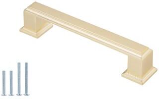 Kingsman Hardware Contemporary Champagne Gold Solid Zinc Alloy Cabinet Pull Handle Pack of 10 - Champagne Gold