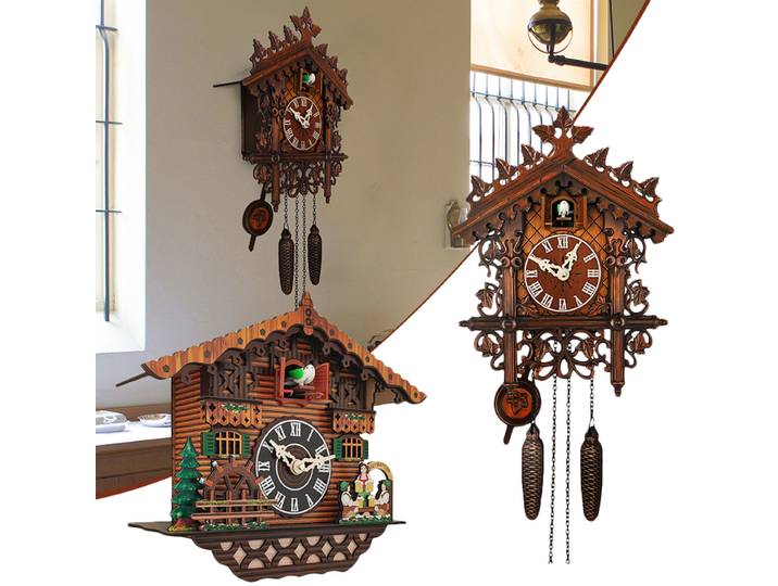 Reloj classique coucou horloge murale Vintage en bois horloge murale décor à la maison pour salon étude chambre décoration