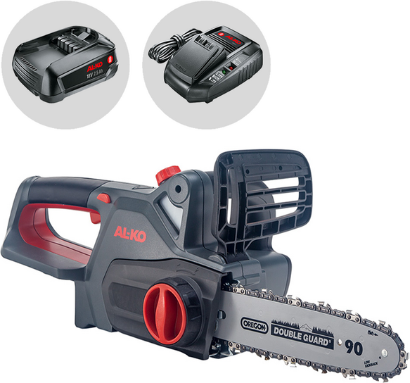 AL-KO Comfort CS 1825 - Tronçonneuse à batterie 18V 2.5 Ah - Lame de 25 cm