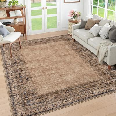 Garvee Vintage Modern Aesthetic Bordered Area Rug