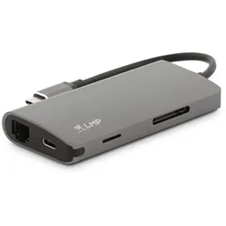 LMP USB-C 3.0 mini Dock, schwarz, Port-Replikator