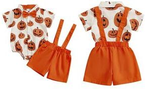 Uplifted Goods Toddler Girl Enchanted Witch Costume Ensemble orange 3 6 Mos