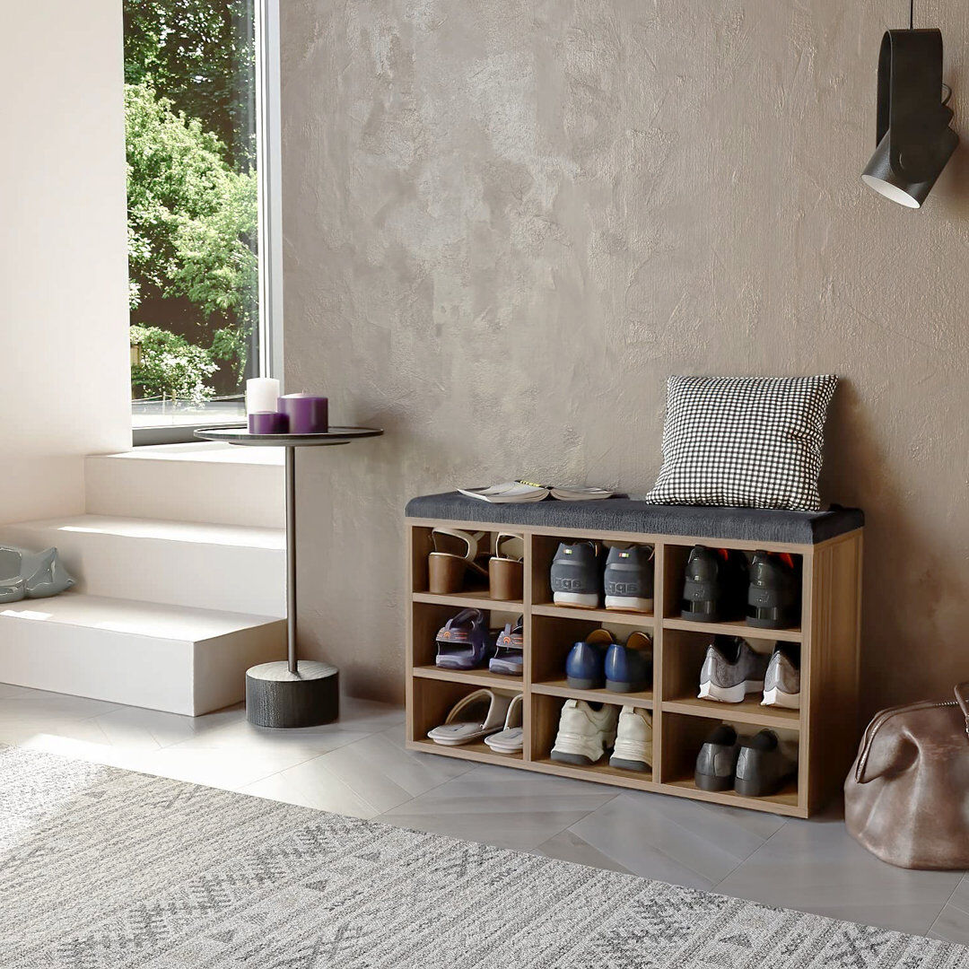 Brayden Studio 9 Pair Shoe Storage Bench 9