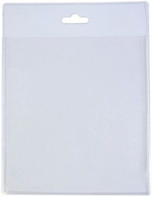 Porta badge trasparente in PVC 15x11cm   Leggero Personalizzate o neutre