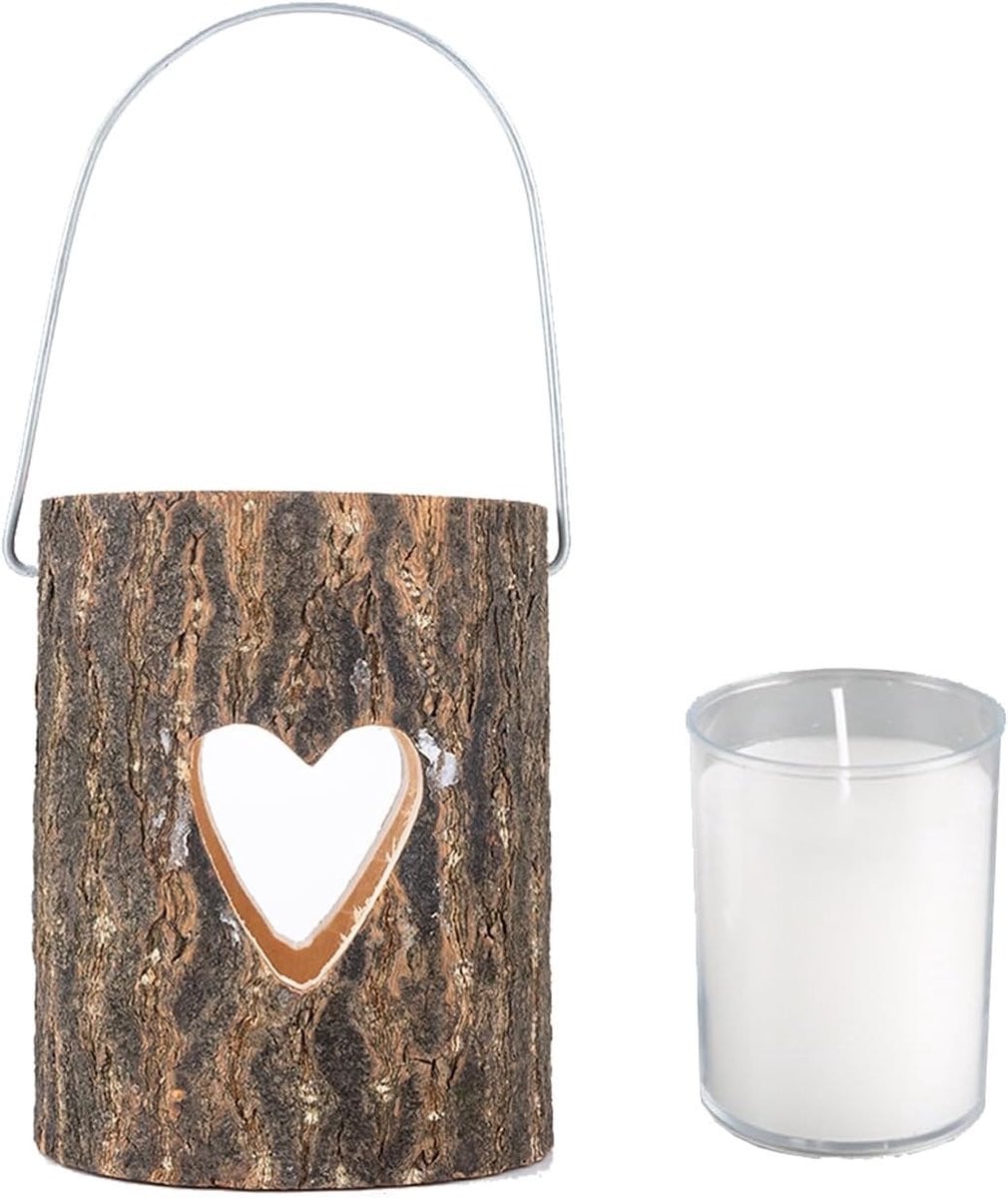 Allecto Plus Houten theelichthouder voor woondecoratie