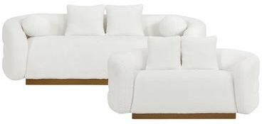 Fremont & Park Selsey 2-Piece Sherpa Fabric Living Room Sofa Set