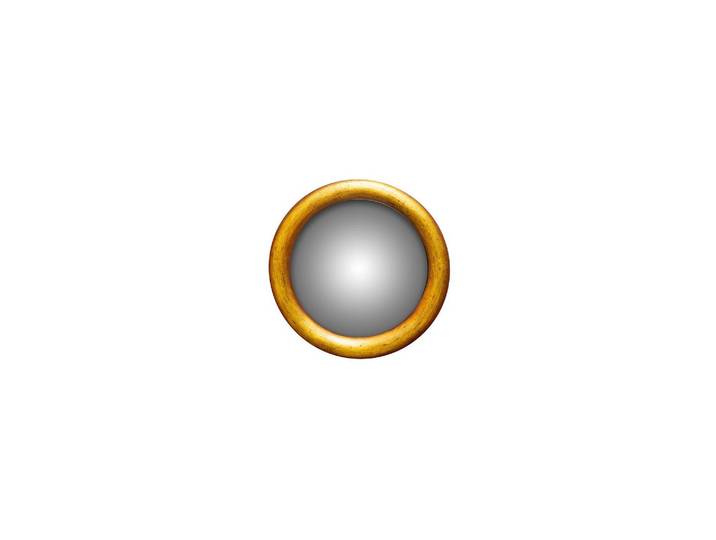 Miroir convexe en résine or, rond, à fixer - Chehoma, Bombé - Ø18