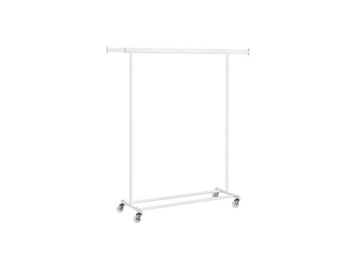 Hansiro Kleiderständer Cotonou, Weiß, Metall, 132x160x45.4 cm, Garderobe, Garderobenständer