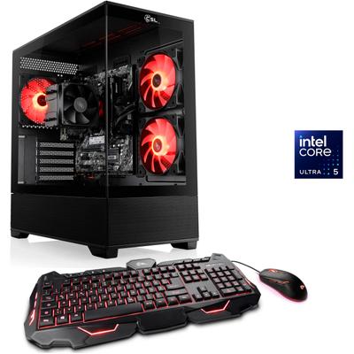 CSL Gaming-PC "AeroVision V24333", schwarz, Microsoft Windows 11 Home (64 Bit), 32 GB RAM 1.000 GB SSD, Desktop-PCs