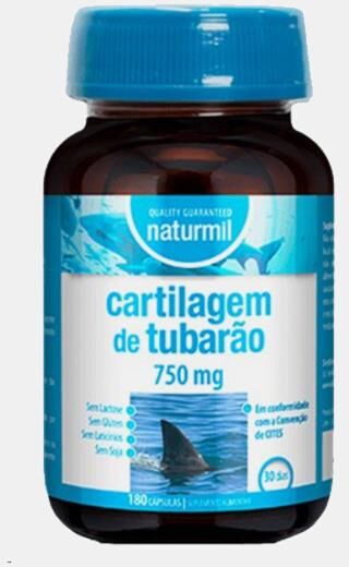 NATURMIL CARTILAGEM DE TUBARAO 750mg 180 CAPSULAS