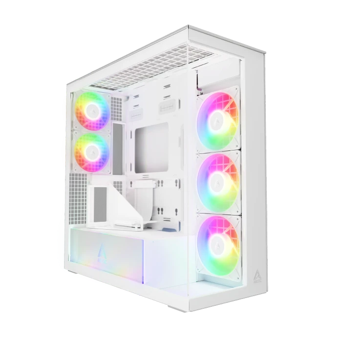 ARCTIC XTENDER with Vertical GPU Mount (White)