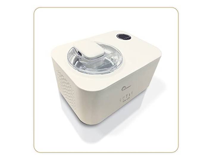 LITTLE BALANCE 8610 Turbo-Vanille\, Sorbetière\, Turbine à glaces\, Machine à glaces 1\,2 l\, 3 fonctions\, crèmes glacées\, yaourts glacés et sorbets\, 110 W\, Crème