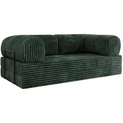 3-SITZER SOFA ORSETTO - Dunkelgrün Cord