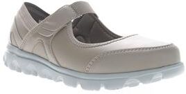 Women's Onalee Mary Jane Flat by Propet in Grey (Size 8.5 XXW)