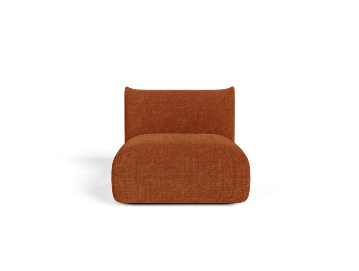 Fauteuil En Velours Chenillé Terracotta Nooma