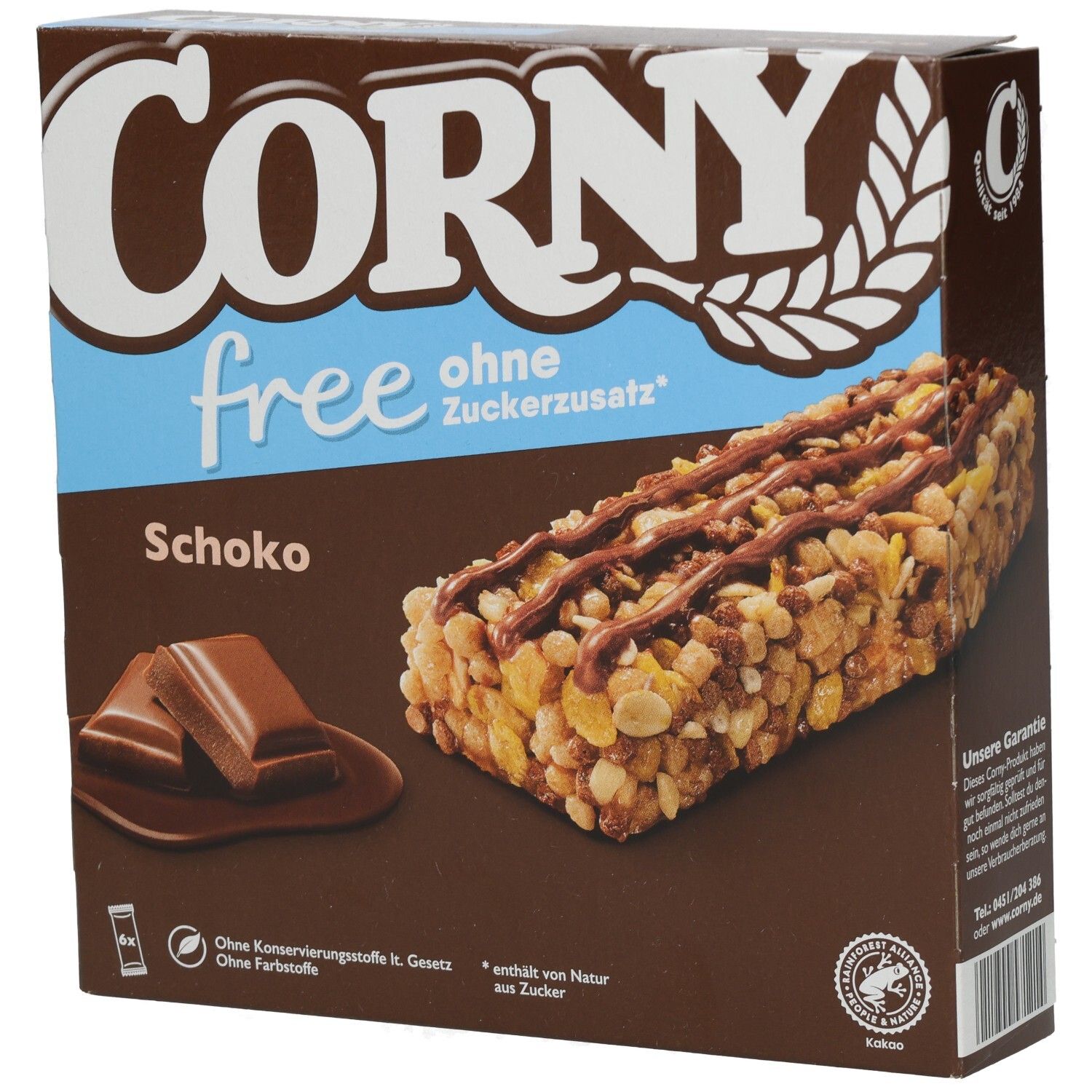 Corny free Schoko 6 St Riegel