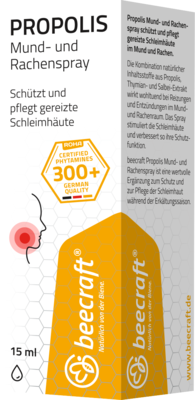 Hansa Naturheilmittel GmbH BEECRAFT Propolis Mund- und Rachenspray 15 ml 15024118