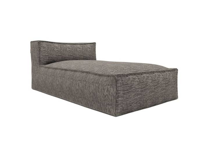 ROOLF Living Silky Gartenliege Polypropylen/Chenille Dunkelgrau