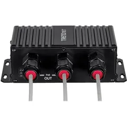 Trendnet TI-EU120 Netzwerk-/Stromextender (2 Ports), Netzwerk Switch, Schwarz