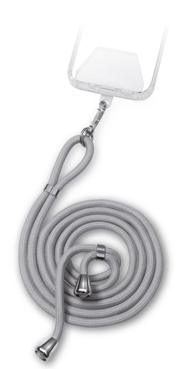 Vivanco Umhängegurt Handykette (Grau) 63155