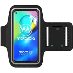 SmartFitness Motorola Moto G8 Power Handy Sport Armband, Smartphone Sportarmband, Schwarz