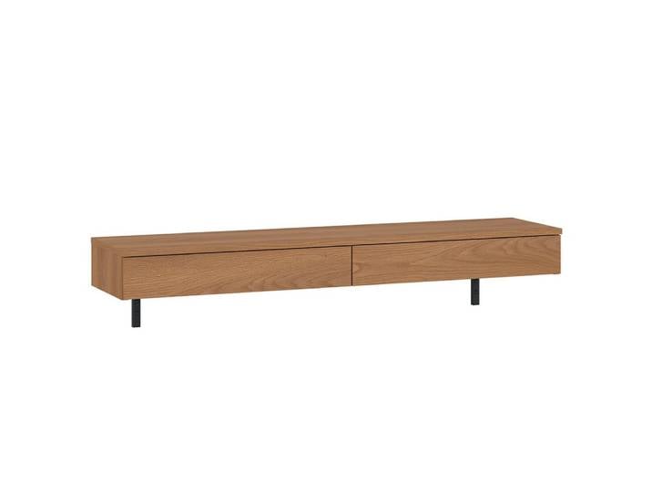 Lomadox Schreibtisch FIER-129, Schminktisch, Konsolentisch, hängend, Eiche, grifflos, Breite 120cm