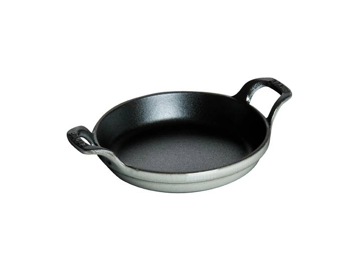 STAUB Plat à gratin rond Staub fonte Ø12 cm Gris graphite