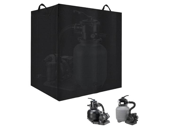 Poolpumpe Abdeckung 86x84x61cm Sandfilteranlage Abdeckung 420D Oxford Wasserdicht UV-Beständig