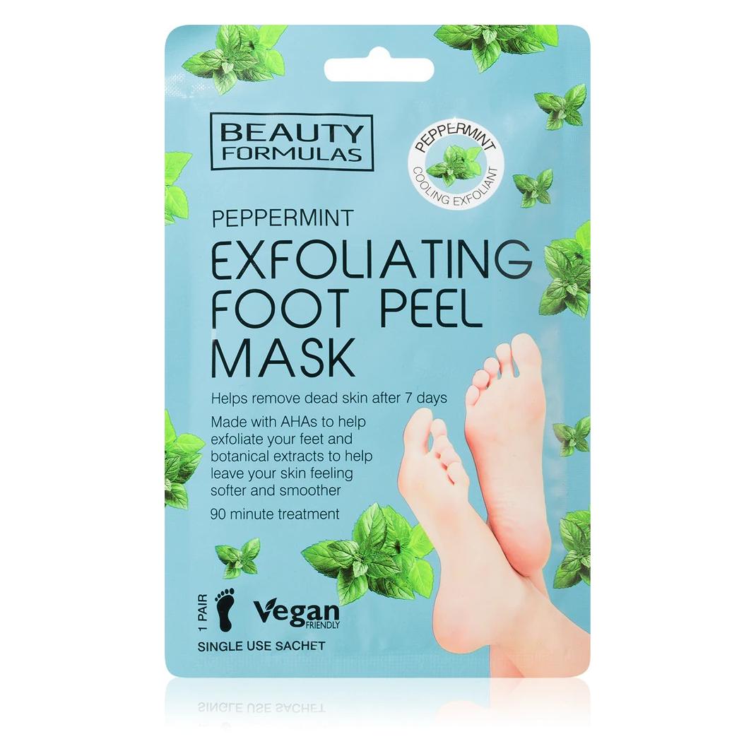 Beauty Formulas Schönheitsformeln Peeling Peeling Fussmaske mit Minzpfeffer, 1 Paar (Fussmaske) (39434307)