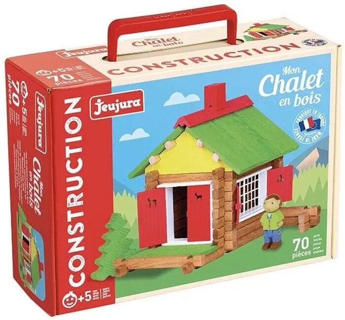 Mon Chalet en bois 70 pcs - Jeujura