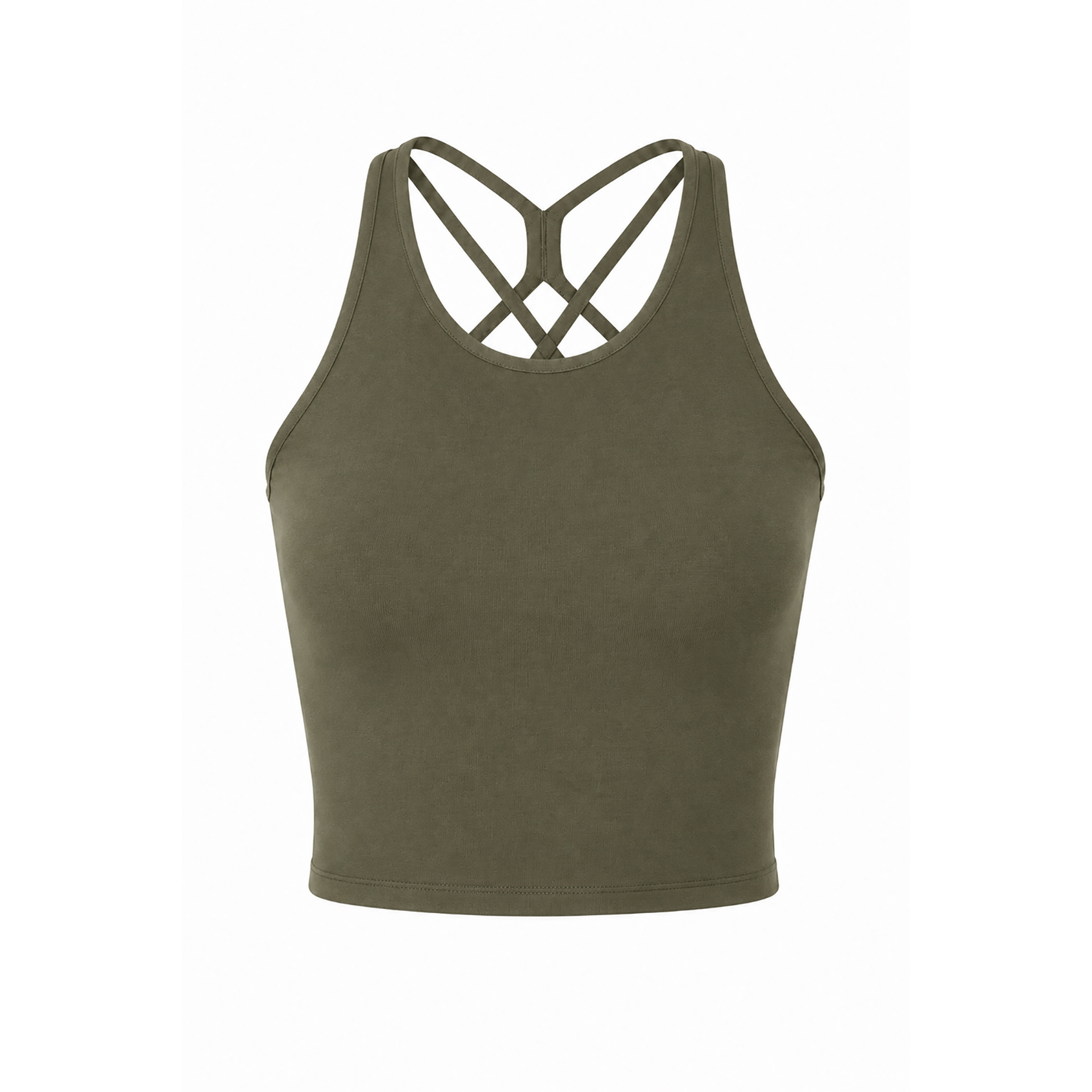 Mandala Cross Top Damen Tanktops grau Größe M Yoga | Lifestyle Elastisch Lyocell (Tencel)