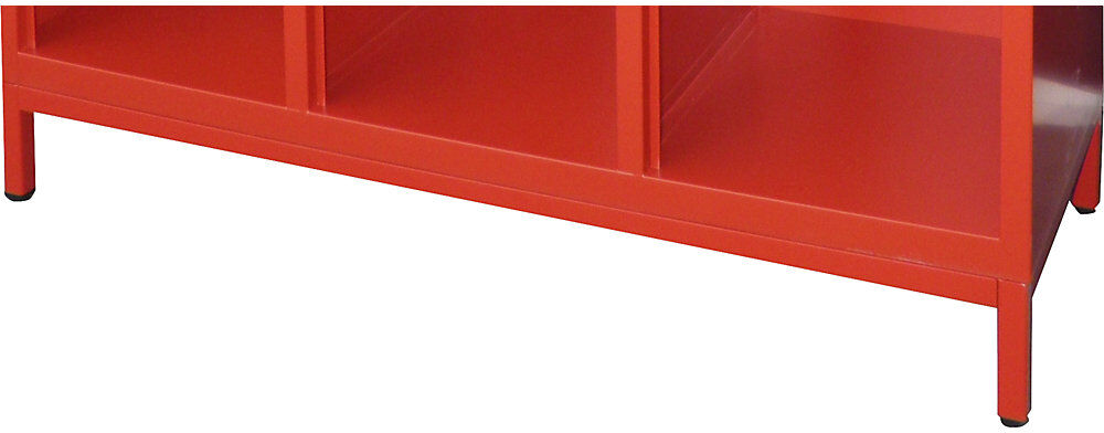 Untergestell für Feuerwehrschrank, HxB 100 x 1630 mm, Mehrpreis Pavoy