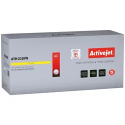 Activejet, Toner, ATH-216YN Toner für HP Drucker, Ersatz für HP W2412A Supreme, mit Chip (Y)