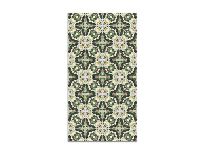 Tapis vinyle tuile style oriental vert 120x170cm