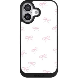 Nivocase Handyhülle für Apple iPhone 17 Hülle NIVOpure Case Schwarz Muster Schleife Schleifen (Apple iPhone 17), Smartphone Hülle, Schwarz
