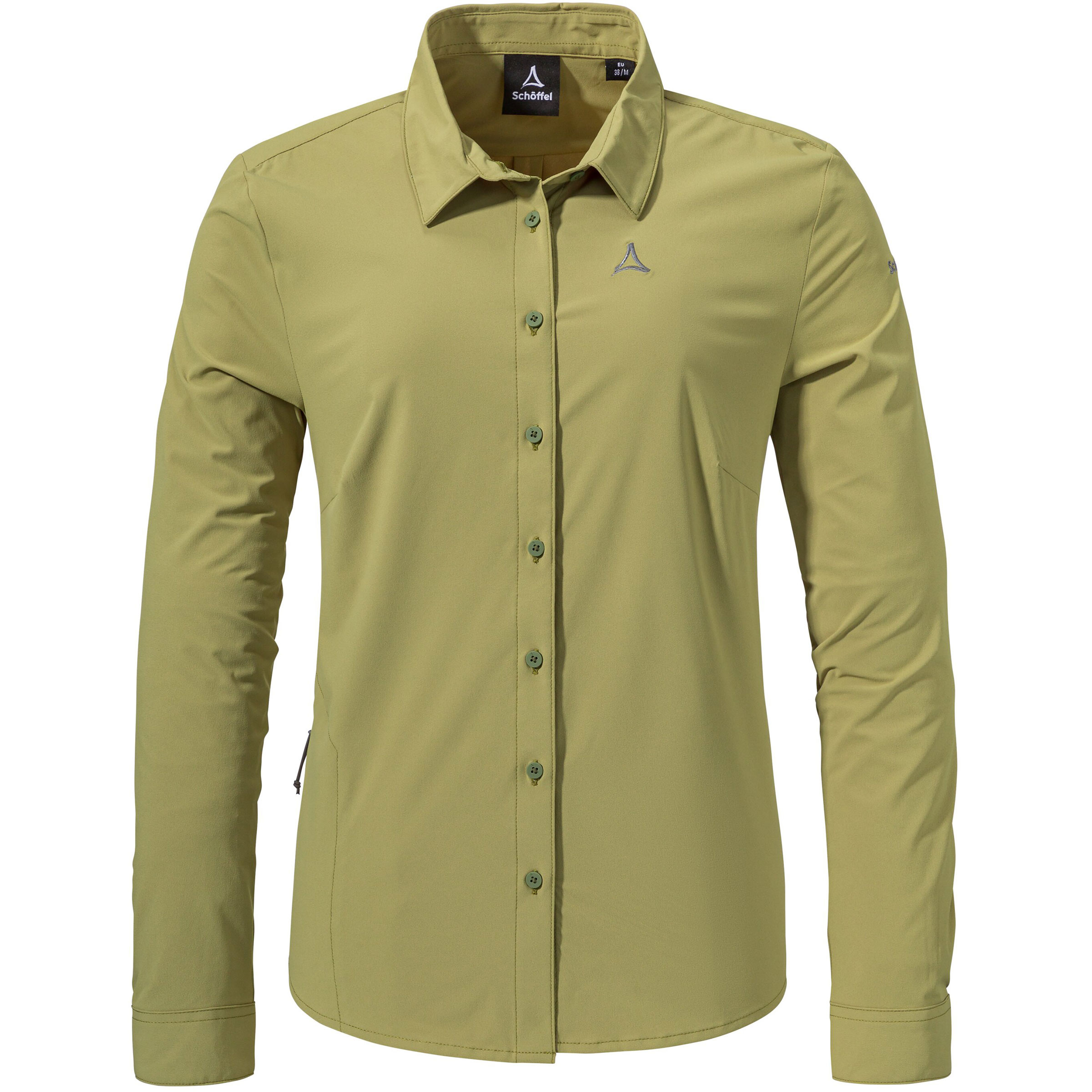 Schöffel Style Dunajec Damen Blusen oliv Größe XL Camping Elastisch