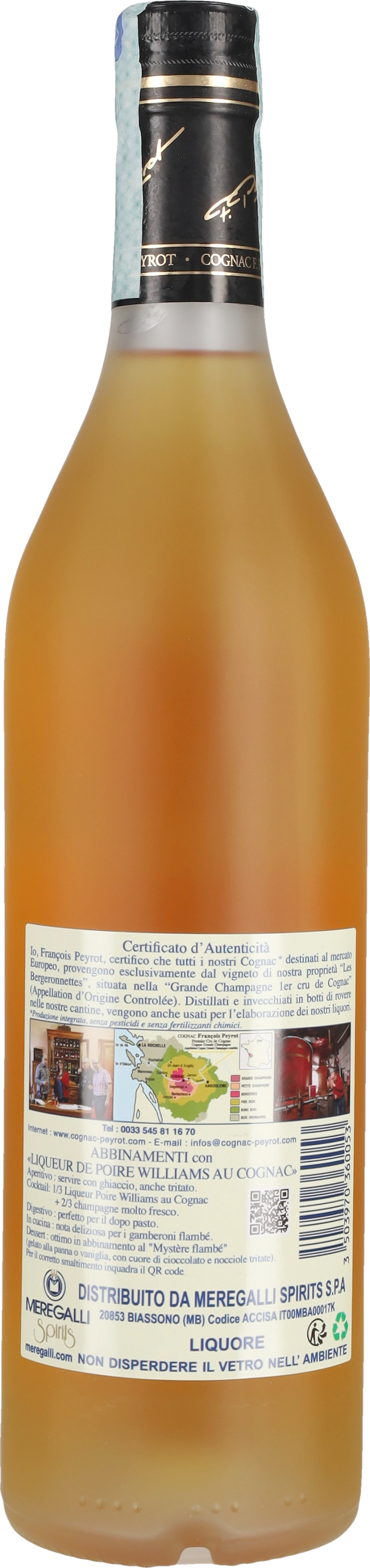 Peyrot Liqueur au Cognac Poire