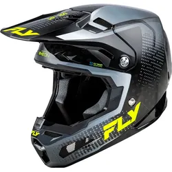 Fly Racing Formula S Carbon Protocol, Motocrosshelm - Carbon/Schwarz/Grau/Neon-Gelb - M