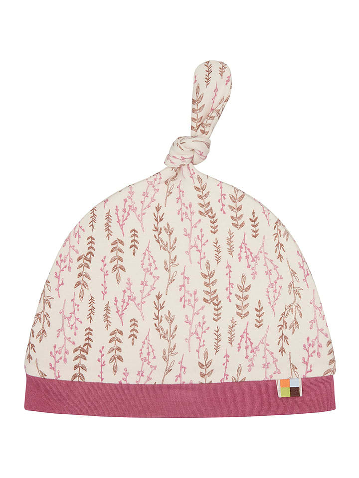 loud + proud Beanie in Beige/ Rot - 86/92