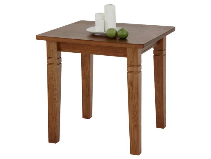 Boxxx Esstisch, Bernstein, Holz, Kiefer, massiv, quadratisch, eckig, 78x78x78 cm, in verschiedenen Größen erhältlich, Esszimmer, Tische, Esstische, Esstische quadratisch