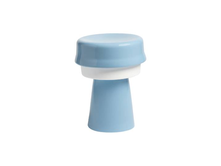 & klevering - Lampe de table Hat - Bleu - Porcelaine